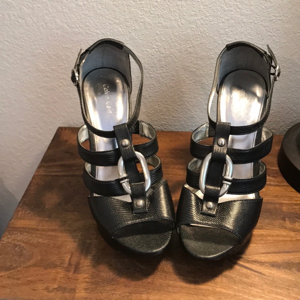 Calvin Klein Platform Wedge Heels